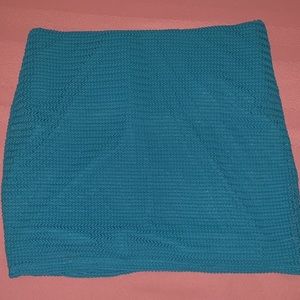 blue mini skirt